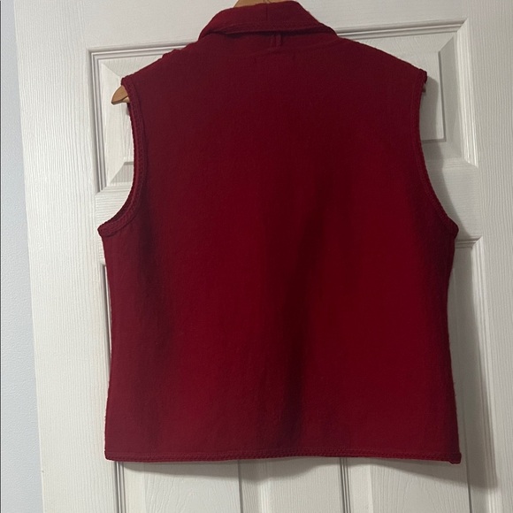 Coldwater Creek Red Sweater Vest - Picture 3 of 5